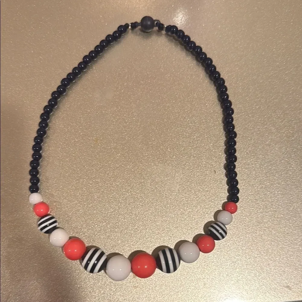 Gymboree Black and Red Beaded Necklace